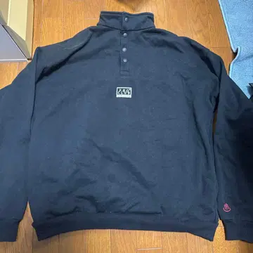 FRO CLUB 하프 지퍼 맨투맨 블랙