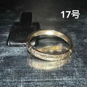 빈티지 패션 반지 골드 17호 시스루 조각 반지 엘레강트