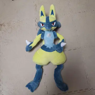 포켓몬스터 메챠모후굿토 봉제 인형 ~옐로우 컬러 루카리오~