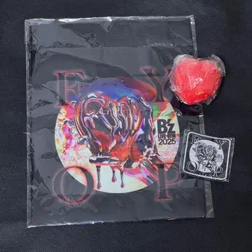 B'z FYOP 회장 한정판 가챠 릴랙세이션 하트 와펜 미니 토트 세트