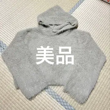 새상품급 숏 기장 니트 브라운 베이지