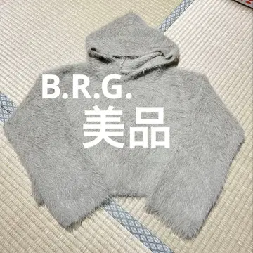 새상품급 B.R.G 브링스 숏 기장 니트 브라운 베이지