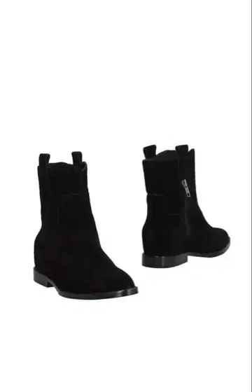 ASH 천연 가죽 스웨이드 부츠 블랙 23 박스 포함