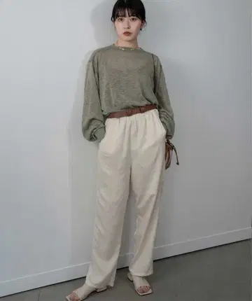 빈티지 새틴 팬츠