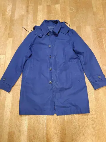 저널 스탠다드 네이비 트렌치코트 퀼팅 안감 부착