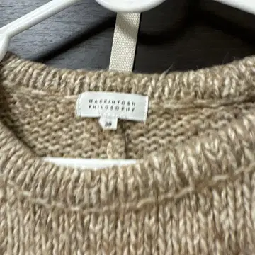 MACKINTOSH PHILOSOPHY 베이지 긴팔 스웨터 38