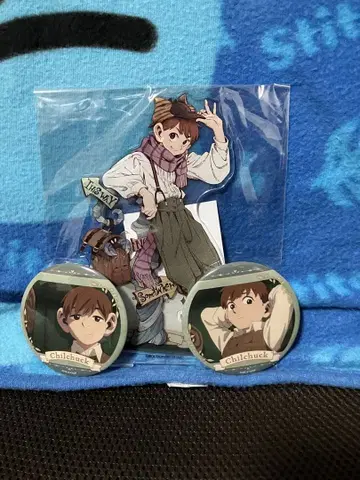 던전밥 럭키 캔뱃지 BOX 칠척 BIG 아크릴 스탠드 캔뱃지 2개