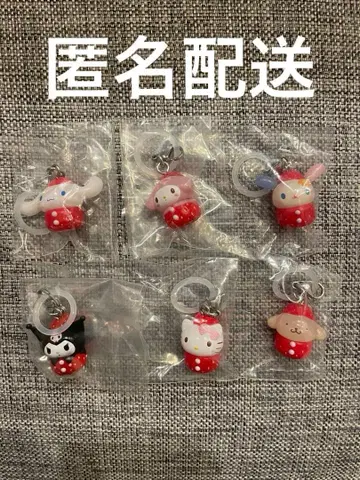 산리오 캐릭터즈 딸기 메지루시 액세서리 컴플리트