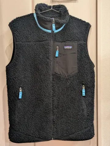 Patagonia 플리스 자켓 슬리브리스 블랙