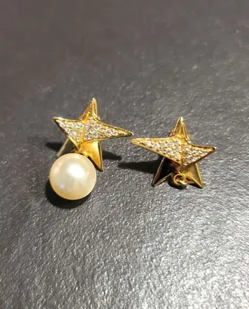 페라가모 별 모양 펄 귀걸이