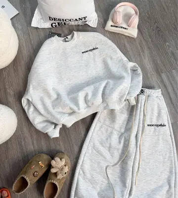 그레이 맨투맨 셋업 따뜻한 세트