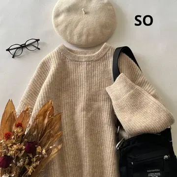 b1874* SO 크루넥 울 니트 풀오버