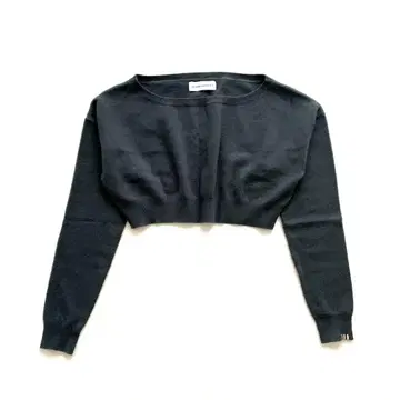 extreme cashmere x 숏 기장 니트 그레이