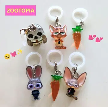 주토피아 메지루시 액세서리 5종 6개 세트