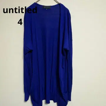 UNTITLED 가디건 사이즈 4 파랑 실크 85% 캐시미어 15%