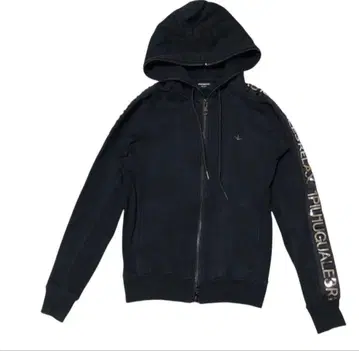 1PIUTUGUALE3 블랙 풀 집업 후드티