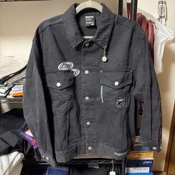 계속 한밤중이면 좋을 텐데 데님 자켓 블랙