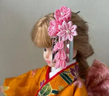 리카짱 츠마미자이쿠 9 헤어콤 (1/6 인형) 후리소데 기모노