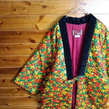 한텐 반텐 반텐 반텐 한텐 도테라 짱짱코 꽃무늬 올 패턴 그린 구제 의류