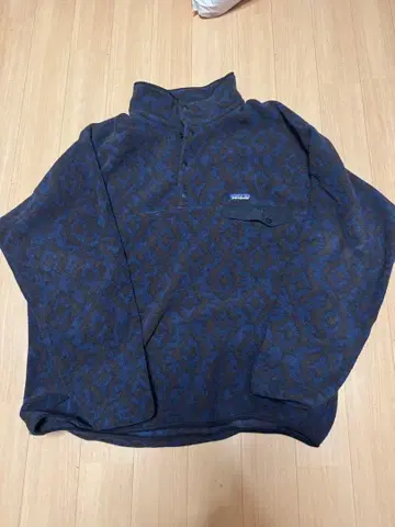 patagonia 기하학 패턴 하프 지퍼 플리스 자켓 XL
