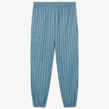 라코스테 모노그램 자카드 발수 트랙 팬츠