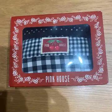 PINK HOUSE 체크 무늬 파우치