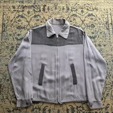 50s 레이온 개버딘 자켓 개버자켓 투톤 카스리