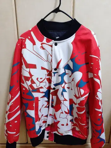 그래피티 프린트 캐주얼 자켓