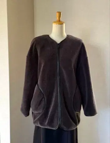 UNITED ARROWS 보아 지퍼 블루종 자켓