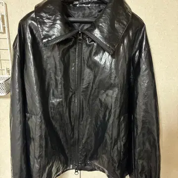 ZARA 블랙 가죽 자켓 S 사이즈