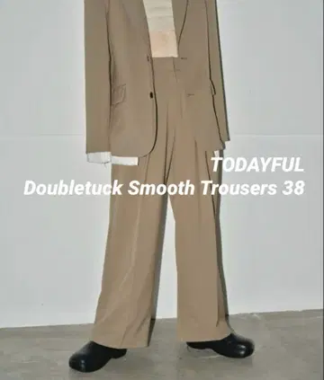 TODAYFUL Doubletuck Smooth Trousers 38