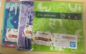 Mrs. GREEN APPLE 자카드 타월 3개