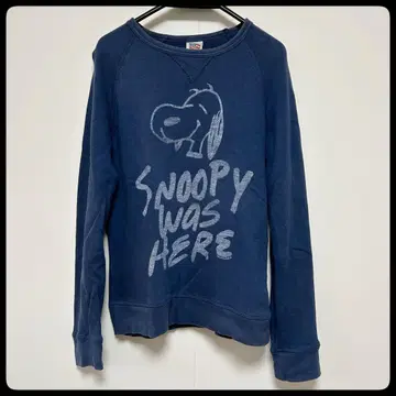 스누피 프린트 MADE IN USA 트레이닝복 면 100% 구제 의류