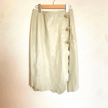 미쉘클랑 가죽제품 랩 스커트 [ M ] 촉촉한 가죽