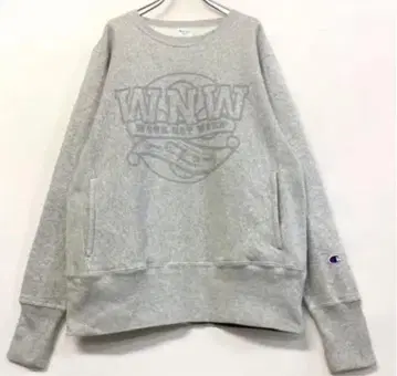 새상품급 champion 맨투맨 리버스 위브 멜란지 그레이 남성용 S