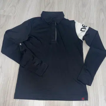 New Balance 여성용 골프 피케 셔츠 블랙/화이트