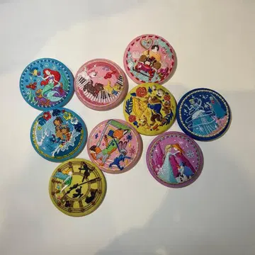 디즈니 캐릭터 자수 캔뱃지 9개 세트