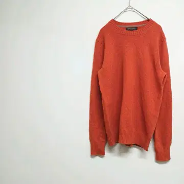 BANANA REPUBLIC 오렌지 니트 스웨터 모 100% S 신축성