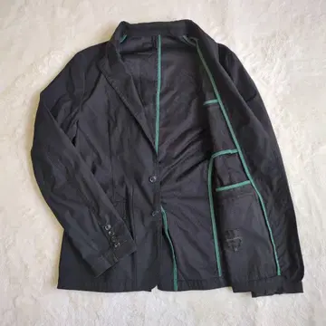 디자인웍스 테일러드 자켓 스트레치 싱글 2B 블랙 남성용