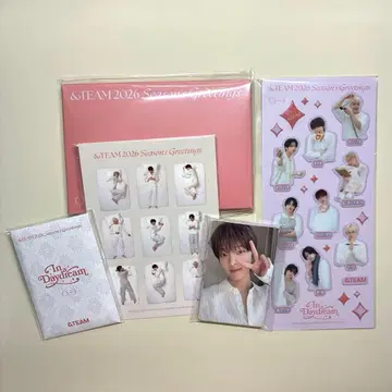 &TEAM 2026 시즌 그리팅 트레이딩 카드 엽서 스티커