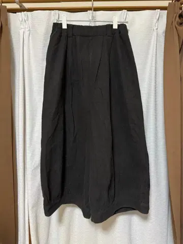 SUN VALLEY 차콜 와이드 팬츠