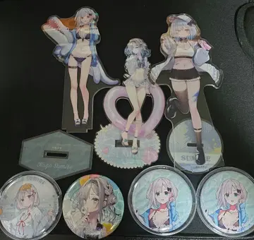 브이스포 하나메 스미레 아크릴 스탠드 캔뱃지 세트