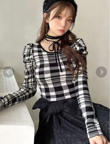 RESEXXY 리젝시 초커 디자인 니트탑 믹스