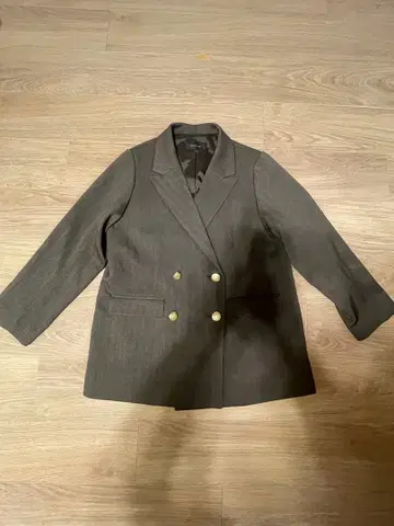 글로벌 워크 브라운 더블 브레스트 자켓