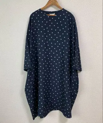 arts & science 네이비 도트 무늬 원피스