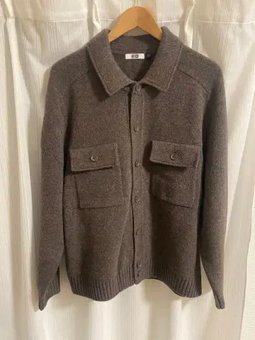 [새상품급] UNIQLO U 라무 니트 자켓 브라운 XL