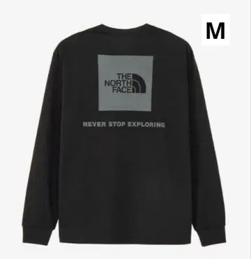 THE NORTH FACE 블랙 긴팔 티셔츠 NT32442 로고T