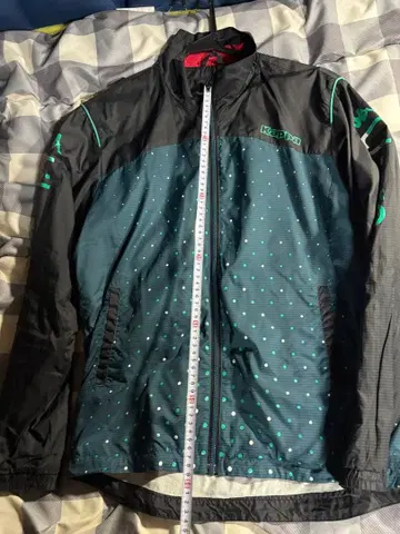 KAPPA 다크 그린 도트 무늬 나일론 자켓 M