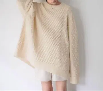 로리즈팜 케이블 BIG 튜닉 아이보리