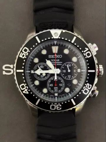 SEIKO 세이코 솔라 크로노그래프 다이버즈 200m V175 새상품급